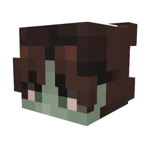 1ANDIY Minecraft avatar head, 3D render