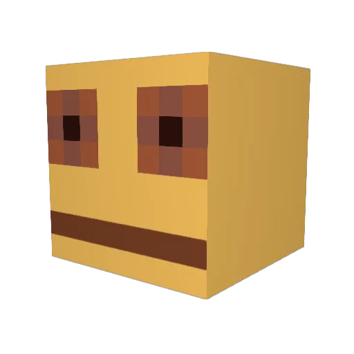 1Aegis Minecraft avatar head, 3D render