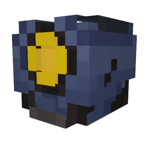 1Azazel Minecraft avatar head, 3D render