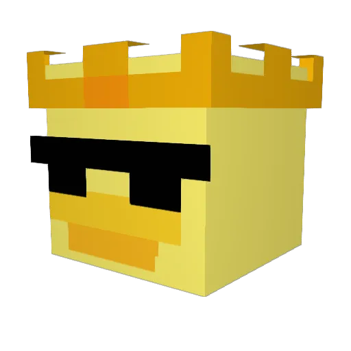 1BDucks Minecraft avatar head, 3D render