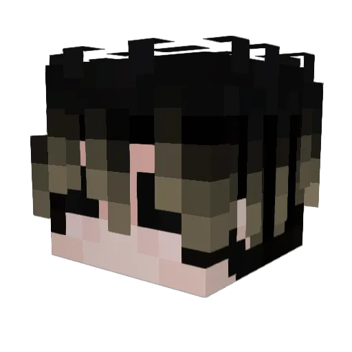 1BONi Minecraft avatar head, 3D render