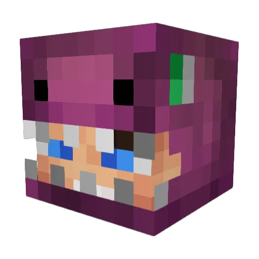 1Barru0 Minecraft avatar head, 3D render