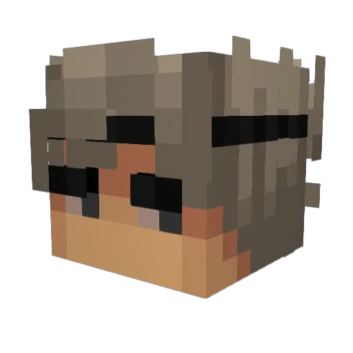 1Bernd1 Minecraft avatar head, 3D render