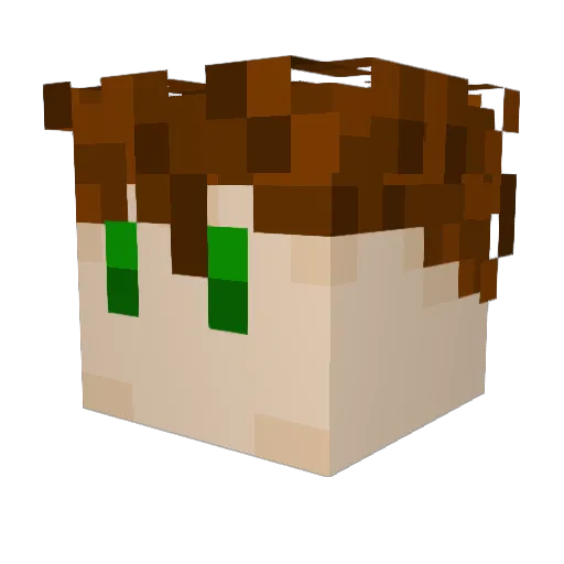1BigHeadache Minecraft avatar head, 3D render