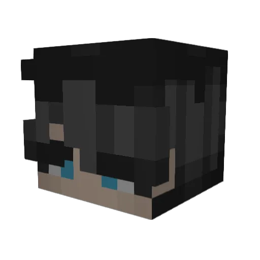 1Bleached Minecraft avatar head, 3D render