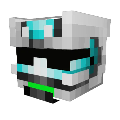 1Bluemoose Minecraft avatar head, 3D render