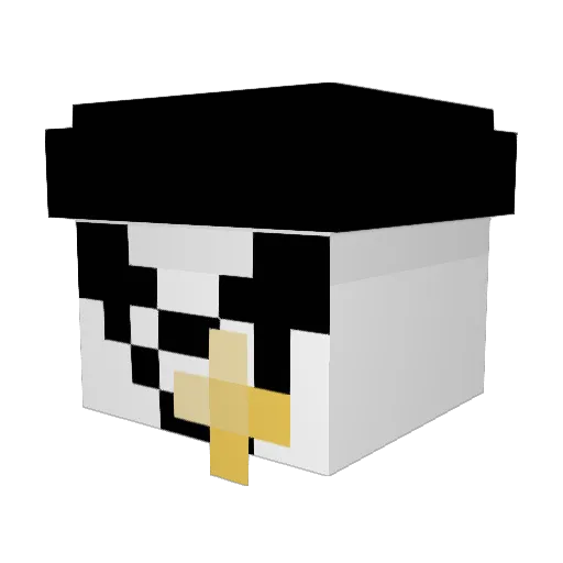 1Bored_Guy2 Minecraft avatar head, 3D render