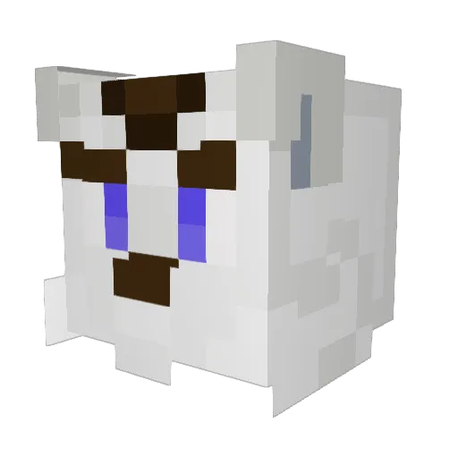 1Bruno23 Minecraft avatar head, 3D render