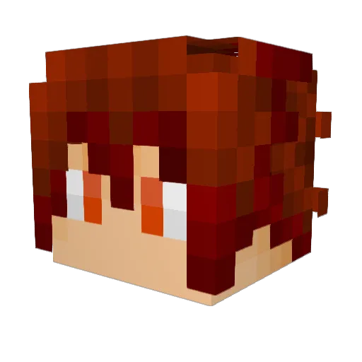 1CE_Cream1 Minecraft avatar head, 3D render