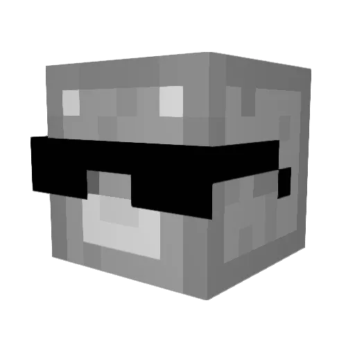 1Chz Minecraft avatar head, 3D render