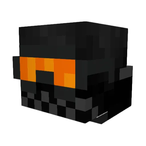 1Colt Minecraft avatar head, 3D render