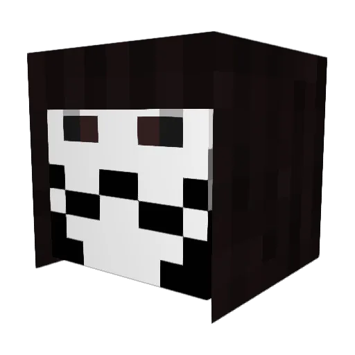 1Cruel1 Minecraft avatar head, 3D render