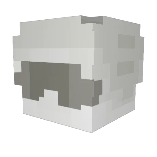 1Crystal1 Minecraft avatar head, 3D render
