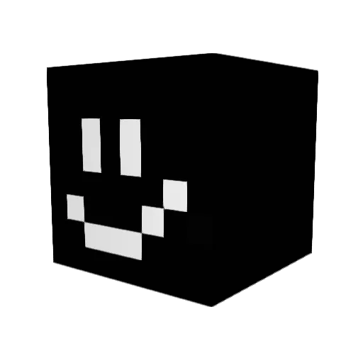 1Cuh_ Minecraft avatar head, 3D render