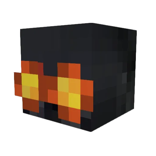 1DOLAR Minecraft avatar head, 3D render