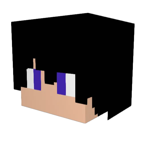 1Dave1 Minecraft avatar head, 3D render