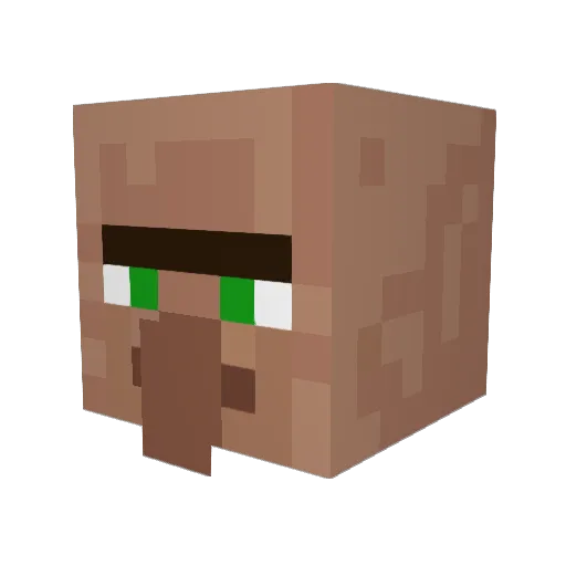 1Dea_ Minecraft avatar head, 3D render