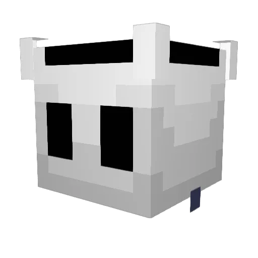 1DeadEnd Minecraft avatar head, 3D render