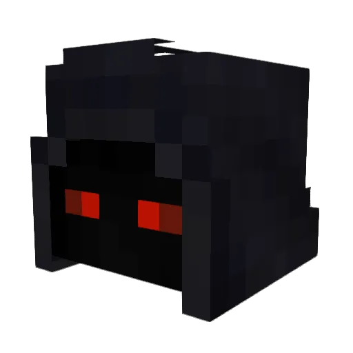 1Demon_King Minecraft avatar head, 3D render