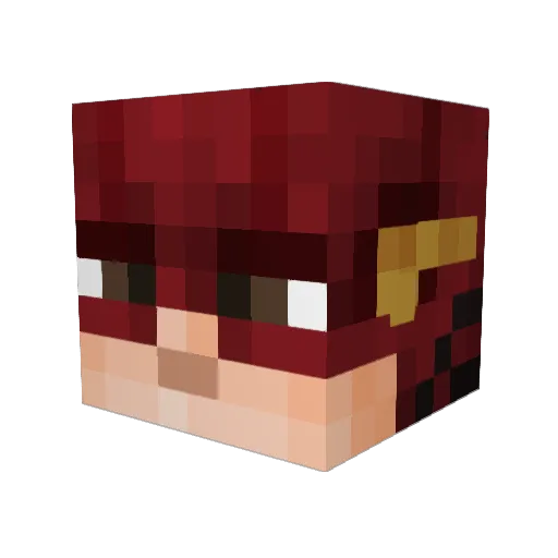 1Dinoturtle Minecraft avatar head, 3D render