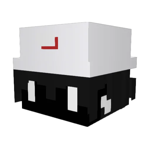 1Dyl4n Minecraft avatar head, 3D render