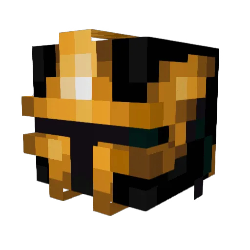 1EA1 Minecraft avatar head, 3D render