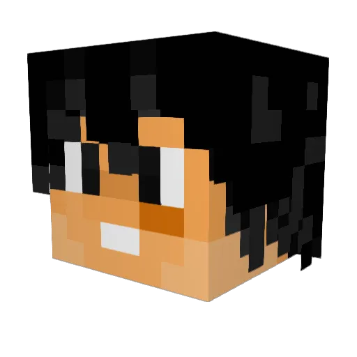 1EV3R Minecraft avatar head, 3D render