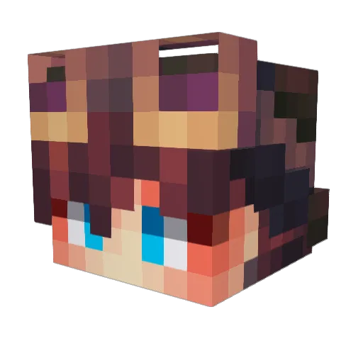 1Eugesha Minecraft avatar head, 3D render