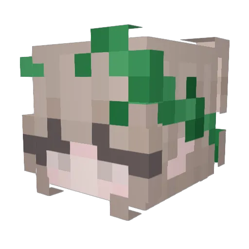 1Eylul Minecraft avatar head, 3D render