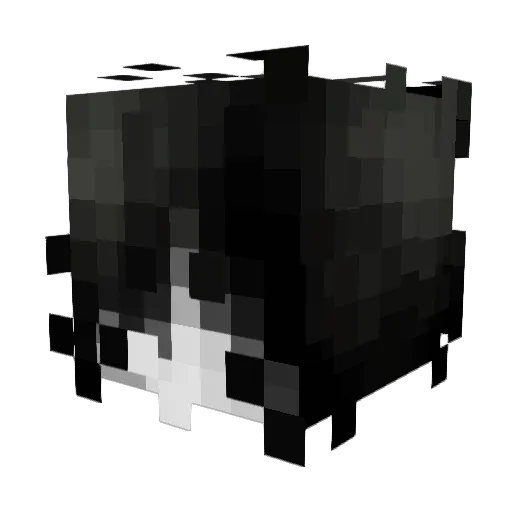 1FWAEH_ Minecraft avatar head, 3D render