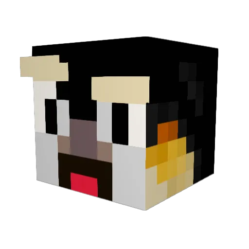 1FcKoeln1948 Minecraft avatar head, 3D render