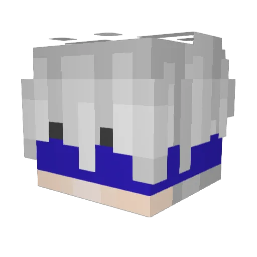 1Foxzinn Minecraft avatar head, 3D render