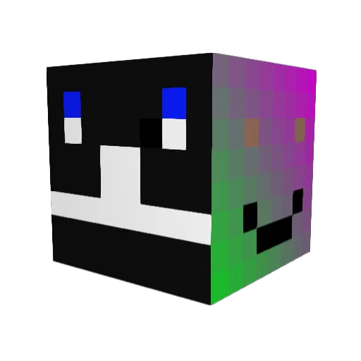 1FrozenAxe Minecraft avatar head, 3D render