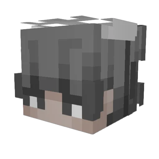 1Frxncesco Minecraft avatar head, 3D render