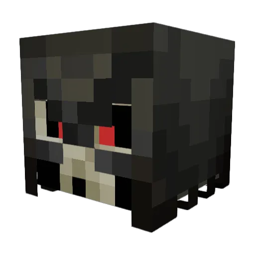 1GT Minecraft avatar head, 3D render