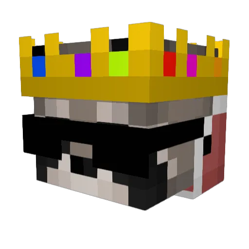 1Goat1 Minecraft avatar head, 3D render