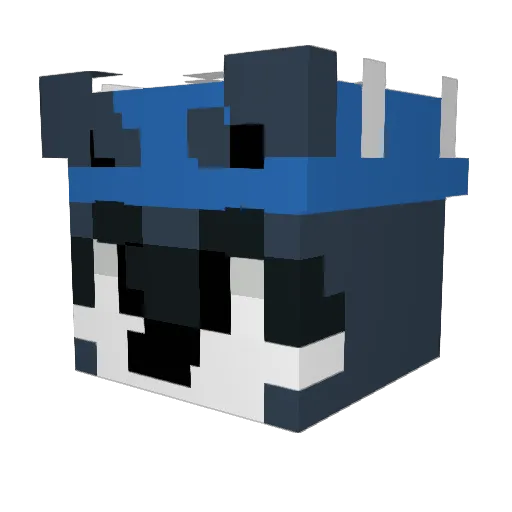 1Gobro12 Minecraft avatar head, 3D render