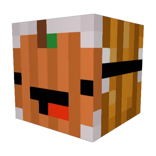 1Golem Minecraft avatar head, 3D render