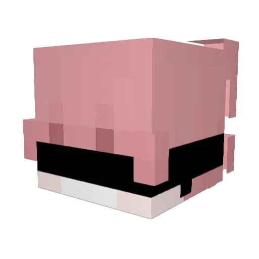 1Grumm_ Minecraft avatar head, 3D render