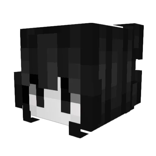 1HM Minecraft avatar head, 3D render