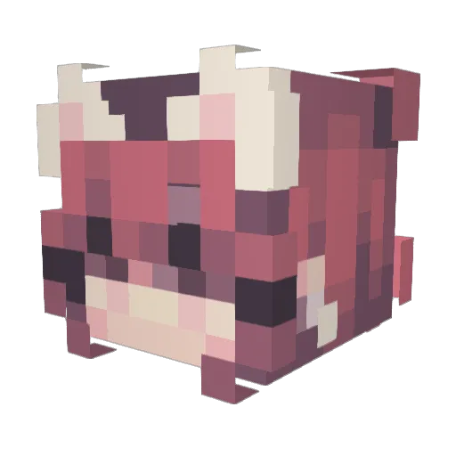 1HappyPotato Minecraft avatar head, 3D render