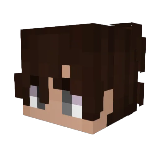 1Harmonia_ Minecraft avatar head, 3D render