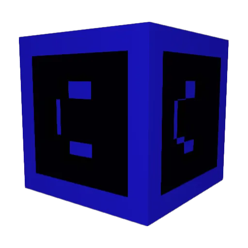 1Hell Minecraft avatar head, 3D render