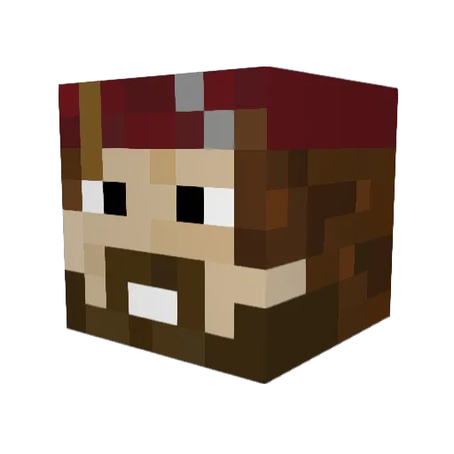 1Henner1 Minecraft avatar head, 3D render