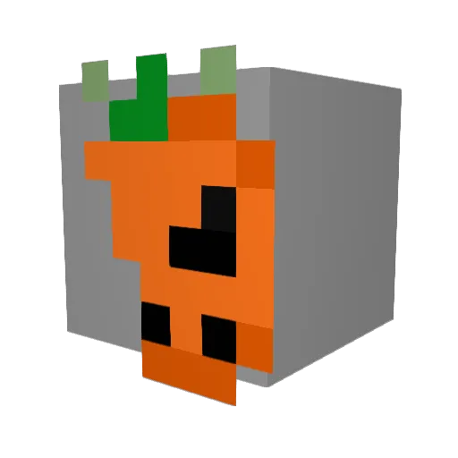 1Ht3 Minecraft avatar head, 3D render