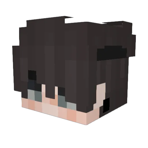 1IYahya_ Minecraft avatar head, 3D render