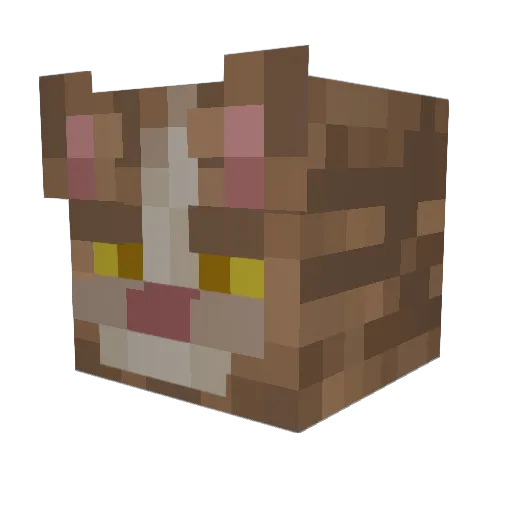1InAKrillion Minecraft avatar head, 3D render