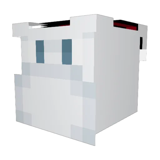 1Jani Minecraft avatar head, 3D render