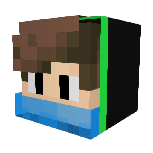 1JoshHD Minecraft avatar head, 3D render