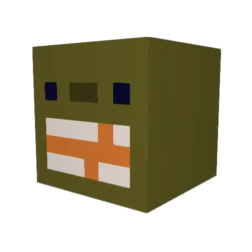 1Just_N1 Minecraft avatar head, 3D render